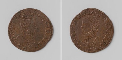 Philip II and Anna Maria, King and Queen of Spain