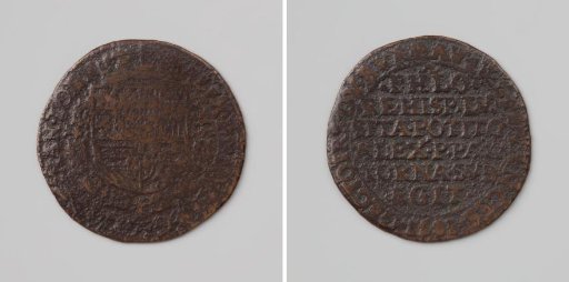 Conquest of Portugal and Capture of Tournai by Alessandro Farnese, Prince of Parma and Piacenza, appointed Governor-General of the Netherlands, accounting medal of the Council of Finances