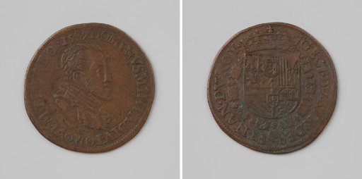 Philip II, King of Spain, accounting token of the Council of Finance