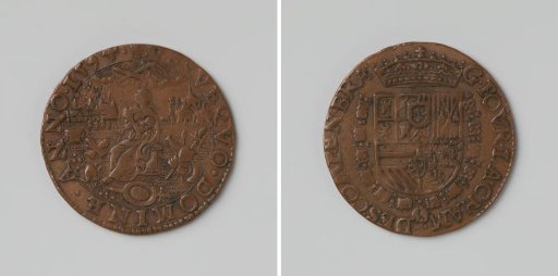 Mutiny of Spanish and Italian troops in Brabant, accounting token of the Chamber of Accounts of Brabant