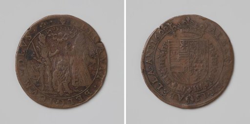 Jubilee year 1600, calculation medal of Albert and Isabella of Austria