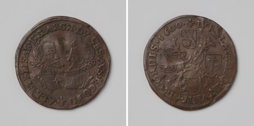 Jubilee Year 1600, commemorative medal of Albert and Isabella of Austria