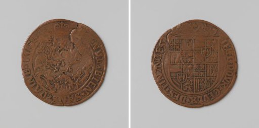 Landing of Charles I at Tazones in Spain, commemorative medal of the Council of Finances