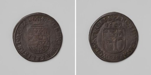 Maurice, Count of Nassau, breaks the siege of 's-Hertogenbosch, calculation medal in honor of Archdukes Albert and Isabella of Austria