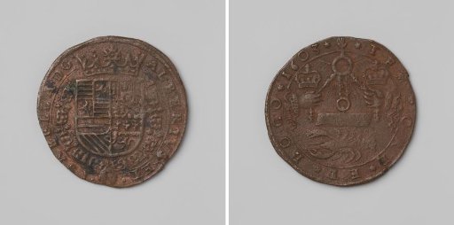 Continuation of the siege of Ostend, commemorative medal in honor of Albrecht and Isabella of Austria