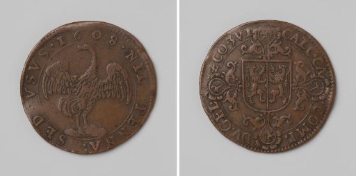 Distribution of pamphlets against the proposed truce, commemorative medal of the Chamber of Accounts of Gelderland