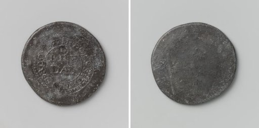 Three-Schilling (Counterfeit), Emergency Coin from Breda, Copy of a Coin Struck During the Siege