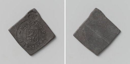Large emergency coin from Oudenaarde, copy of an emergency coin struck during the siege