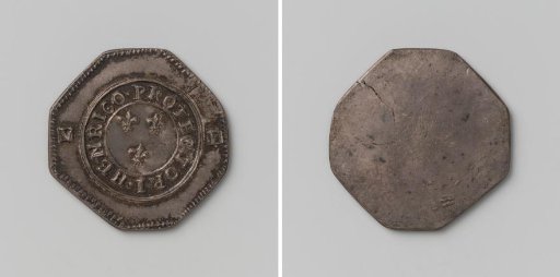 Five-stuiver, forged emergency coin from Cambrai, struck during the siege by the French defenders of the city