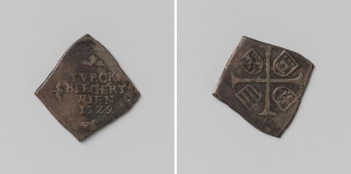 Six kreuzer, emergency coin from Vienna, struck during the siege by the Turks