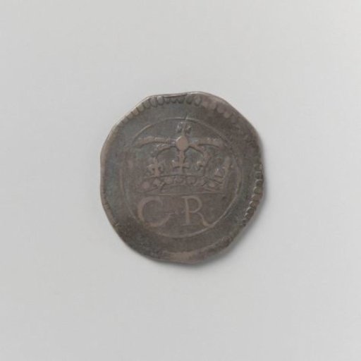 Six pence, emergency coin of Charles I, King of England, struck at Ormond from silver contributed by the inhabitants