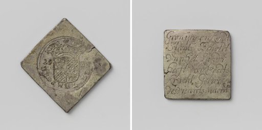 Half daalder, emergency coin from Groningen, struck during the siege