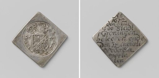 Half daalder, emergency coin from Groningen, struck during the siege