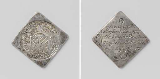 Eighth daalder, emergency coin from Groningen, struck during the siege