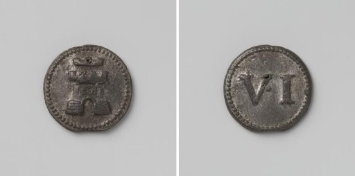 Six Stiver, payment token of the Council of Middelburg
