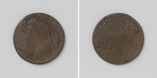 Half crown, emergency coin of James II, King of England, from May 1690
