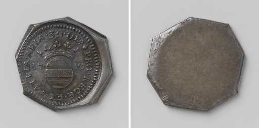 Fifty stuiver, emergency coin from Aire, captured by the allies, struck by order of Margrave Guebriant