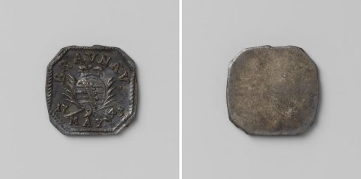 Sixteenth taler?, emergency coin from Braunau, struck during the siege by the Austrians