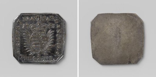 Half thaler, emergency coin from Braunau, struck during the siege by the Austrians