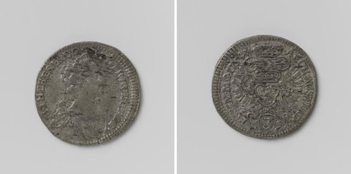 Three kreuzer, emergency coin from Prague in the name of Maria Theresa, struck during the siege