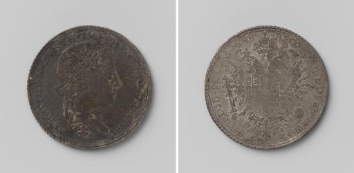 Thirty kreuzer, emergency coin from Mantua, struck during the siege by General Gorkowski in honor of Ferdinand I, Emperor of Austria