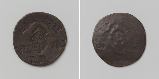 Ten stuiver (copy), siege coin from Oudewater, copy of a siege coin struck during the siege