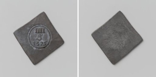 Four stuiver (counterfeit), siege coin from Schoonhoven, forgery of a siege coin from the siege