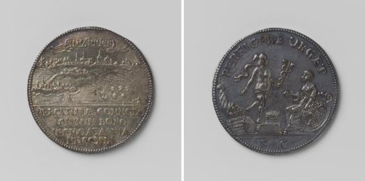 's-Hertogenbosch, city council medal on the construction of the road from 's-Hertogenbosch to Eindhoven