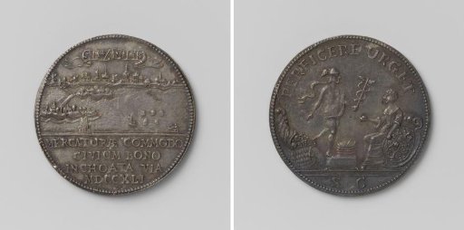 's-Hertogenbosch, city council medal on the construction of the road from 's-Hertogenbosch to Eindhoven