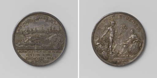 's-Hertogenbosch, council medal on the construction of the stone road from 's-Hertogenbosch to Eindhoven