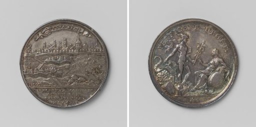 's-Hertogenbosch, council medal on the construction of the stone road from 's-Hertogenbosch to Eindhoven