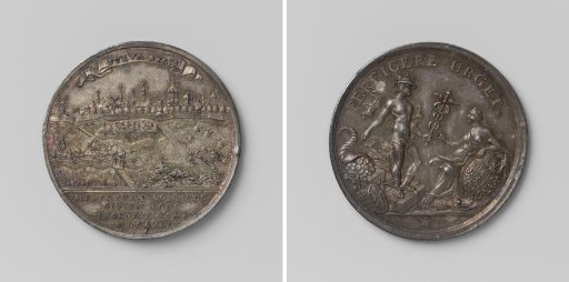 's-Hertogenbosch, council medal on the construction of the stone road from 's-Hertogenbosch to Eindhoven