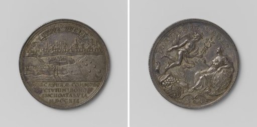 's-Hertogenbosch, council medal on the construction of the stone road from 's-Hertogenbosch to Eindhoven