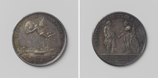 's-Hertogenbosch, council medal on Lodewijk Willem Ernst, Duke of Brunswick-Wolfenbüttel, governor of 's-Hertogenbosch for 25 years