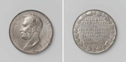 Fiftieth anniversary of the Royal Academy for the Promotion of the Fine Arts of Painting, Sculpture and Architecture in Ghent, in honor of William I, King of the Netherlands