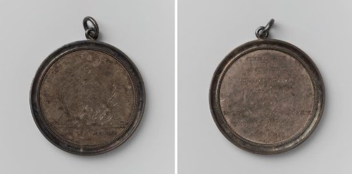 Royal Society of Arts and Sciences in Ghent, medal awarded to Peter Lebrocq for his work on the Battle of Waterloo