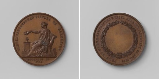 Drawing Society Pictura at Dordrecht, Medal Awarded as Second Prize in Honor of P. van den Santheuvel-van Driel