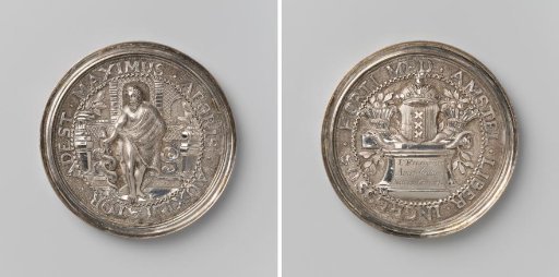 Collegium Medicum in Amsterdam, entrance medal for the hortus medicus for I. Frescarode