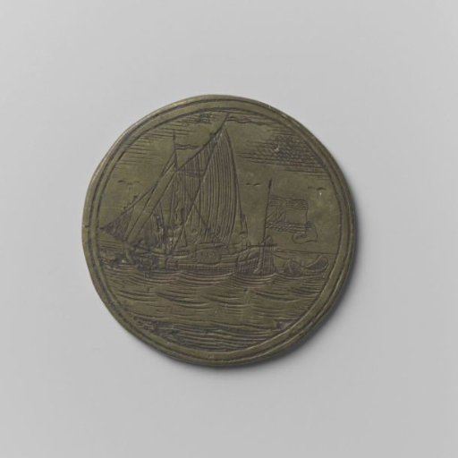 Great Inland and Overseas Navigators' Guild of Amsterdam, guild medal by Anthony van den Pepel
