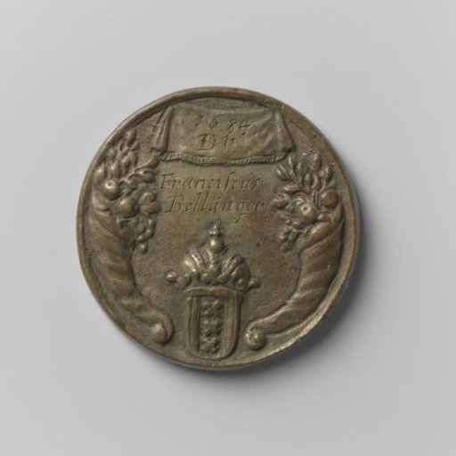 Collegium Medicum in Amsterdam, entrance medal for the hortus medicus for Franciscus Bellanger