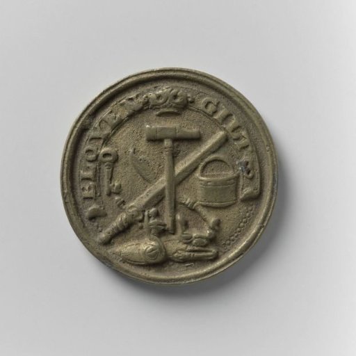 Guild Medal of the Blacksmiths' Guild of Saint Eloy, Amsterdam, in the name of Frans Burger