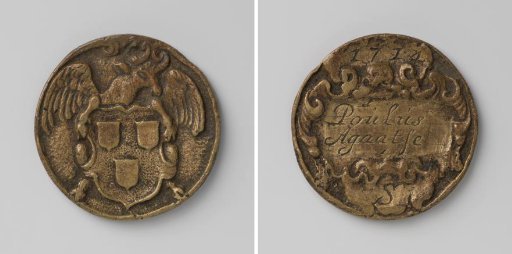 St. Lucas Guild of Amsterdam, guild medal by Poulus Agaatse, painter