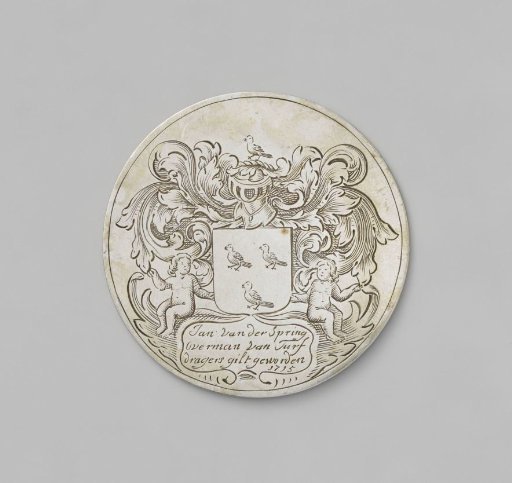 Peat Porters’ Guild, with the name of Jan van der Spring, Master