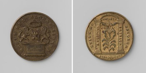 Collegium Medico-Pharmaceuticum in Alkmaar, access medal for the hortus medicus for R. Paludanus