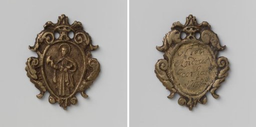 Skinners', tanners' and shoemakers' guild of Alkmaar, guild medal of Andries Geerhart no. 186