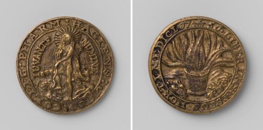 Collegium Pharmaceuticum at The Hague, access medal for the hortus medicus for J.A. van Ceule
