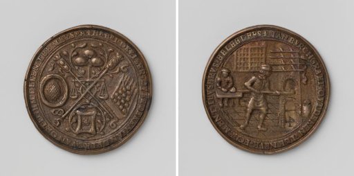 Bakers' guild of Middelburg, guild medal no. 14