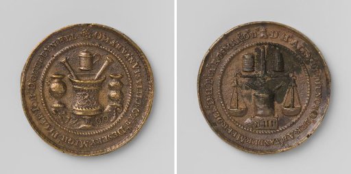 Grocers', apothecaries' and druggists' guild of Middelburg, guild medal no. 111