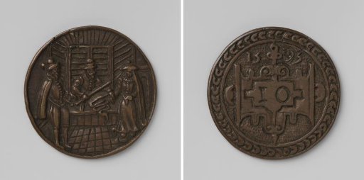 Wool Cloth Merchants and Cutters' Guild of Middelburg, guild medal no. 10