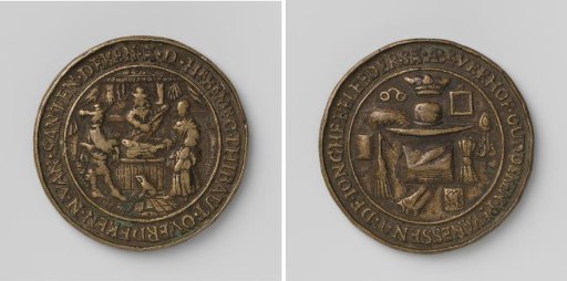 Silk Cloth Merchants and Stallholders' Guild of Middelburg, guild medal no. 12